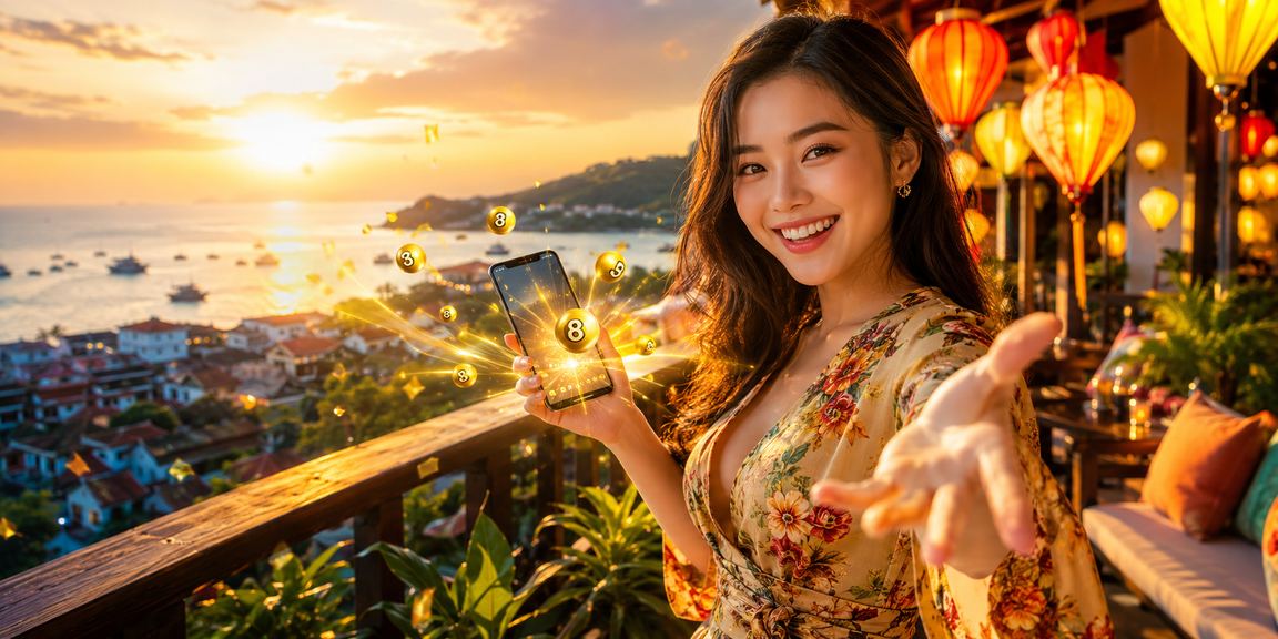 Người chơi xổ số và cá cược tại phố đèn lồng Hội An về đêm
